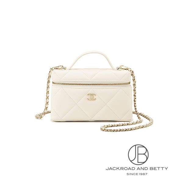 マトラッセ スモールヴァニティ ケース ホワイト 白[AP4936 B22105