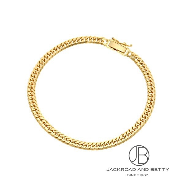 K18 6面 ダブル 10g 18cm ブレスレット 造幣局刻印有り[] bracelet