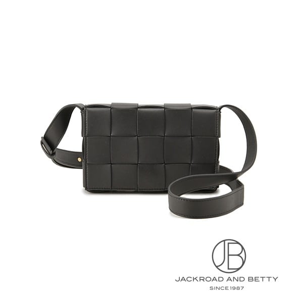 スモール カセット ショルダーバック ブラック 黒[730848 VMAY1 8425