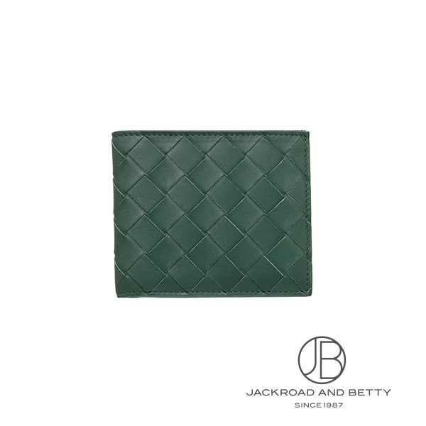 イントレチャート 二つ折り ウォレット エメラルドグリーン[743211
