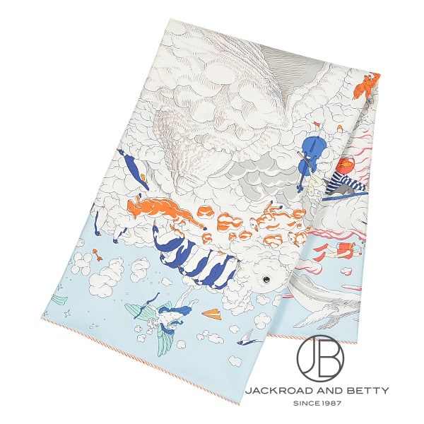 カレ90 私の雲 ライトブルー[] Carre90 Sur Mon Nuage | エルメス 新品