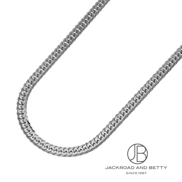 K18WG 6面 ダブル 30g 50cm ネックレス 造幣局刻印有り[] Kihei White