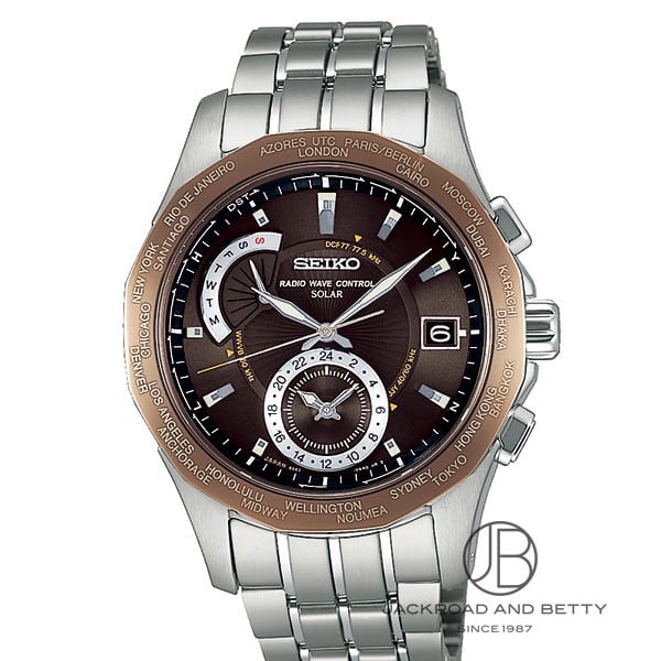 ブライツ ワールドタイム ソーラー電波[SAGA005] Brightz World Time