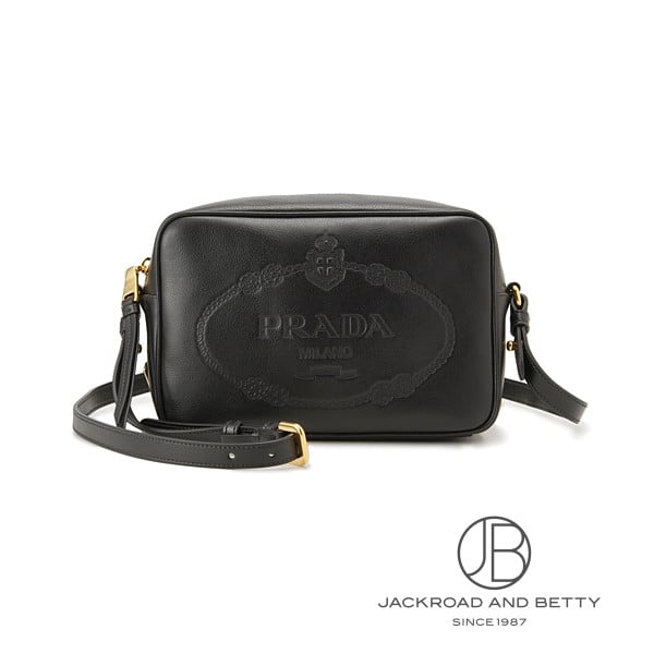 レザー ショルダーバッグ ブラック 黒[1BH089 2EBJ F0002] Leather