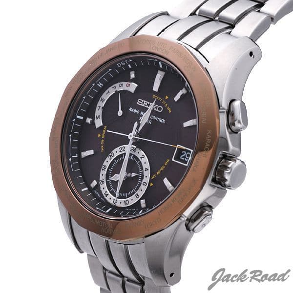 ブライツ ワールドタイム ソーラー電波[SAGA005] Brightz World Time