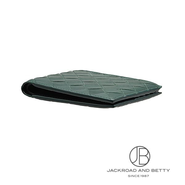 イントレチャート 二つ折り ウォレット エメラルドグリーン[743211