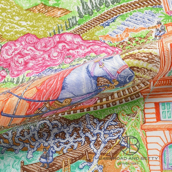 カレ90 クレイジー・フォーブル ピンク[H004147S 01] Carre90