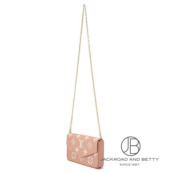 ポシェット・フェリシー モノグラム アンプラント ローズトリアノン