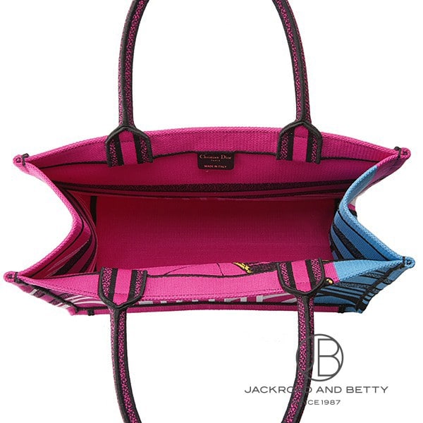 ブックトート D-ジャングル ポップ ミディアム[M1296ZRON_885] Dior