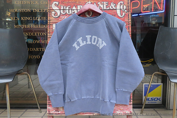 DUBBLEWORKS ダブルワークス ピグメント|落ち綿|ラグラン|クルーネック