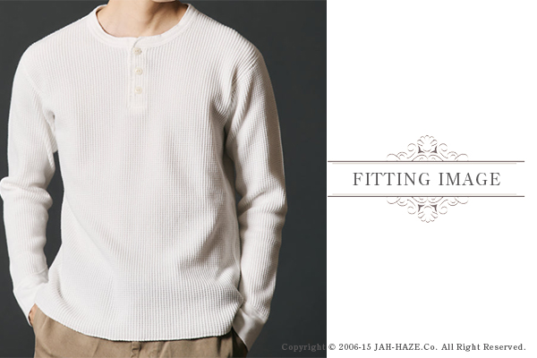 BARNS バーンズ 長袖|フラットシーマ|ワッフル|サーマルロンTEE