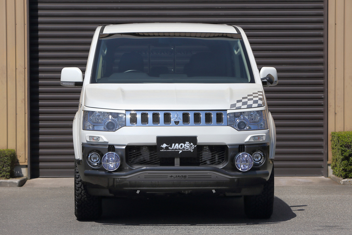 JAOS フロントスキッドバー ブラック／ブラック デリカ D:5｜株式会社