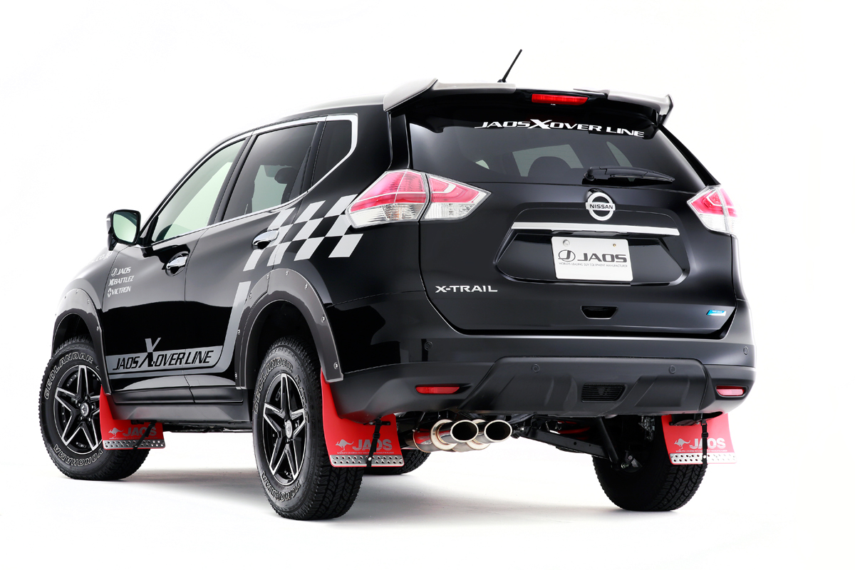 JAOS マッドガードⅢ リヤセット レッド エクストレイル T32系｜株式