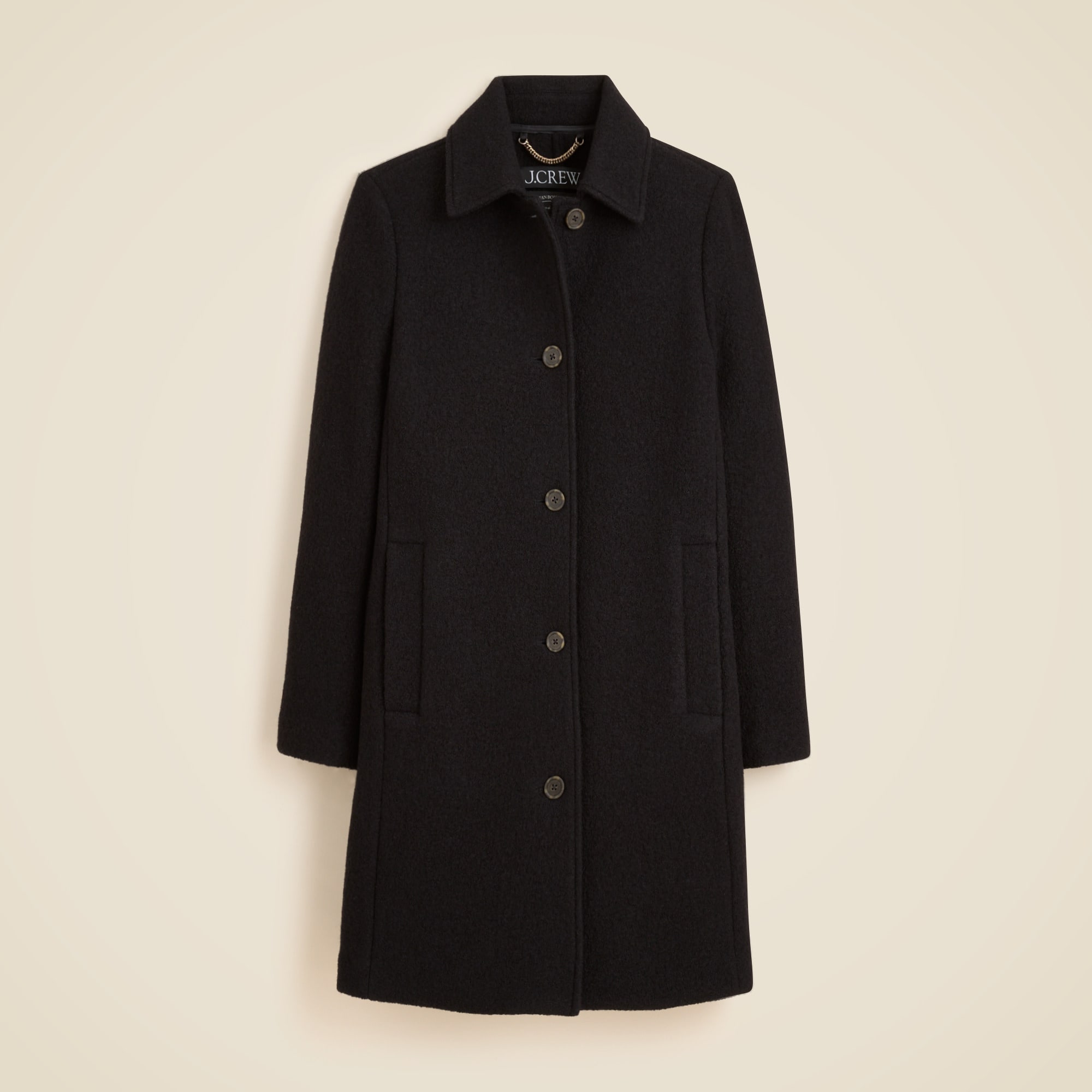 Car Coat In Italian Boiled Wool For Women | J.Crew