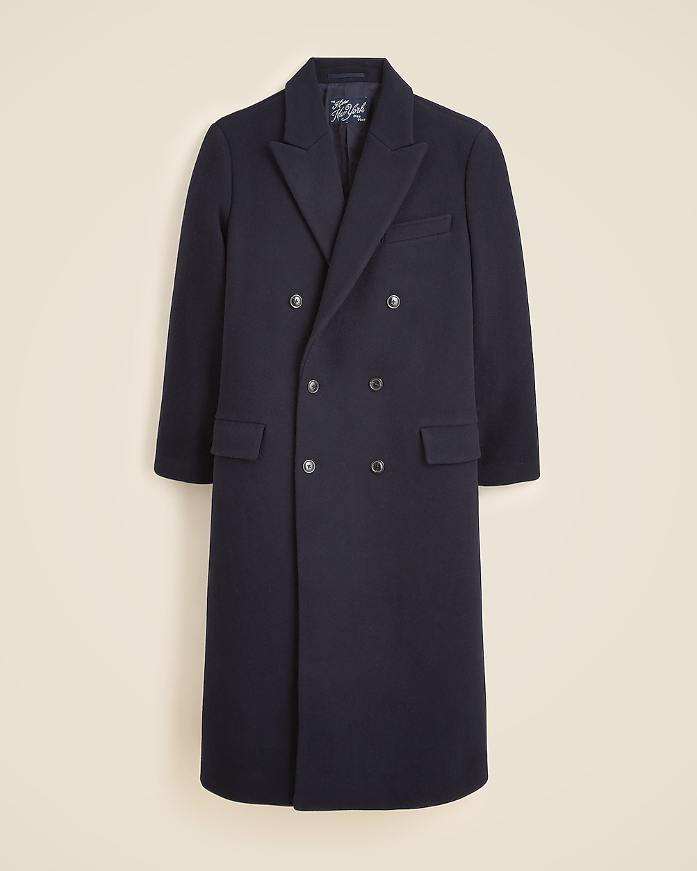 New York Double-breasted Overcoat In Wool Melton For Men | J.Crew