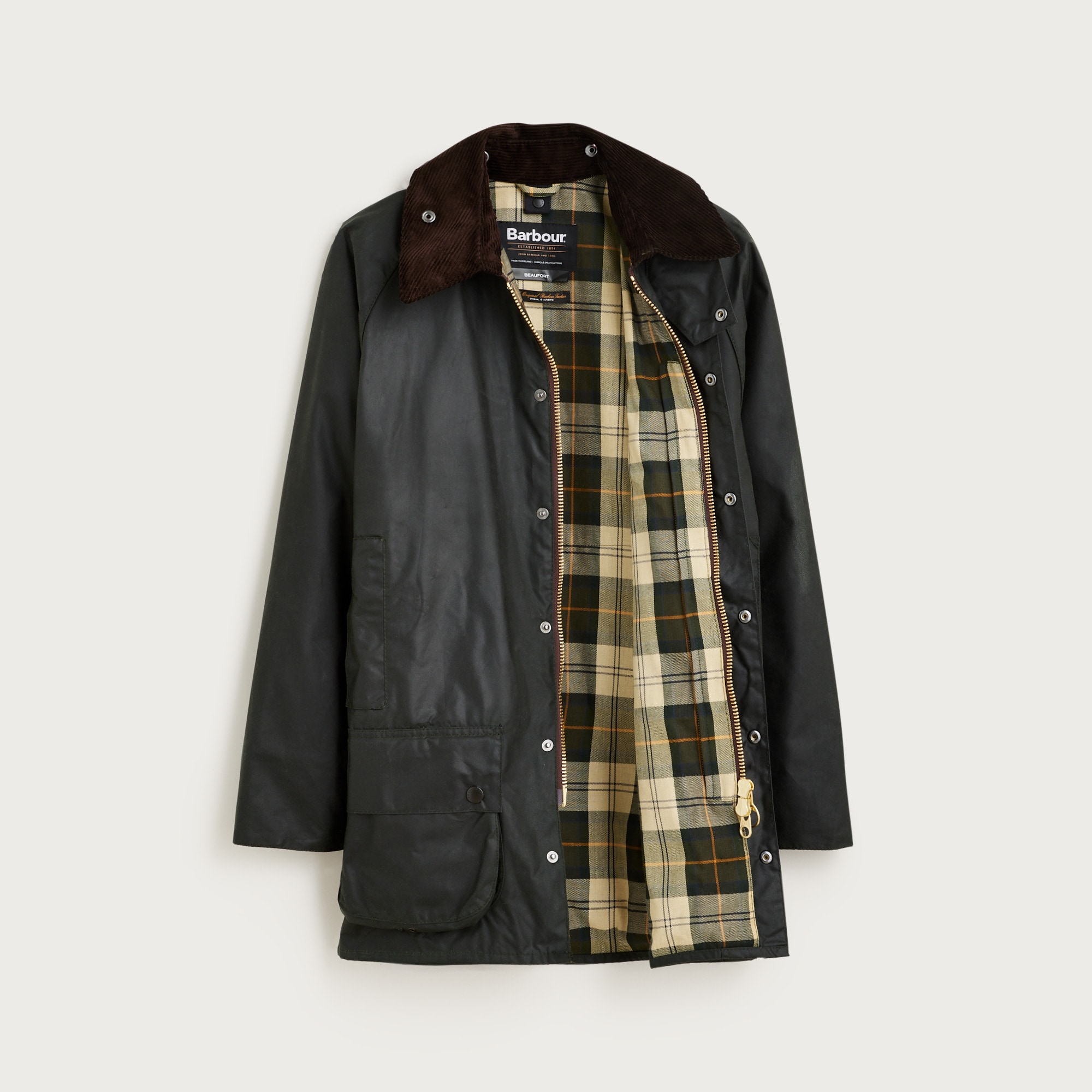 Barbour® Beaufort® Wax Jacket For Men | J.Crew