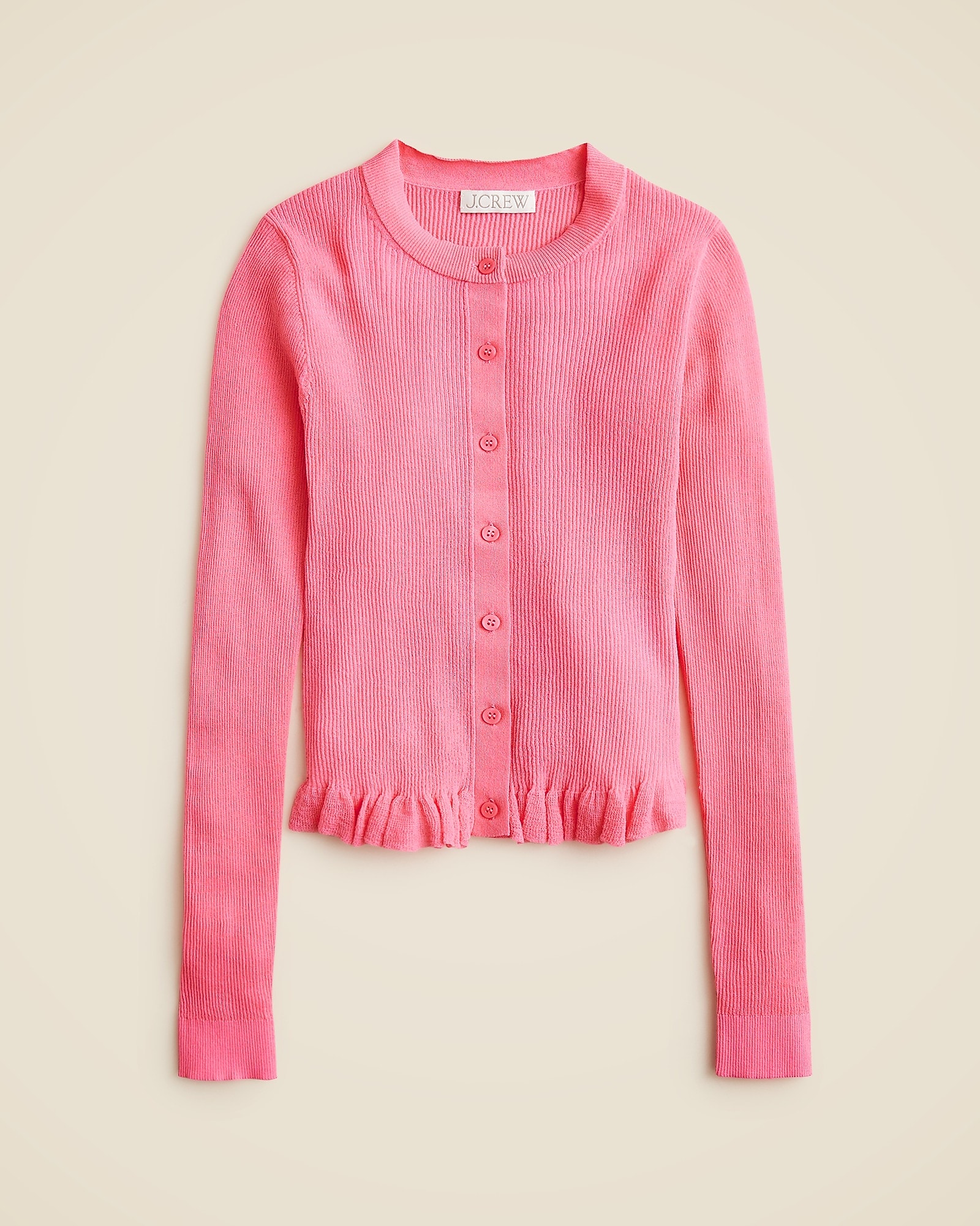 Ruffle-trim Cotton Gauze Cardigan For Women | J.Crew