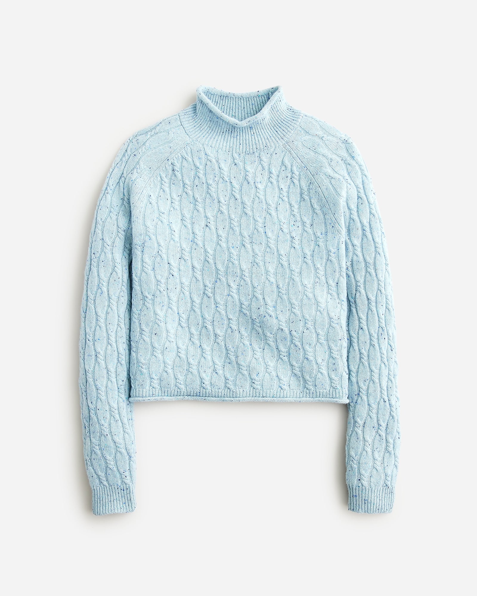 Cashmere Shrunken Cable-knit Rollneck™ Sweater For Women | J.Crew