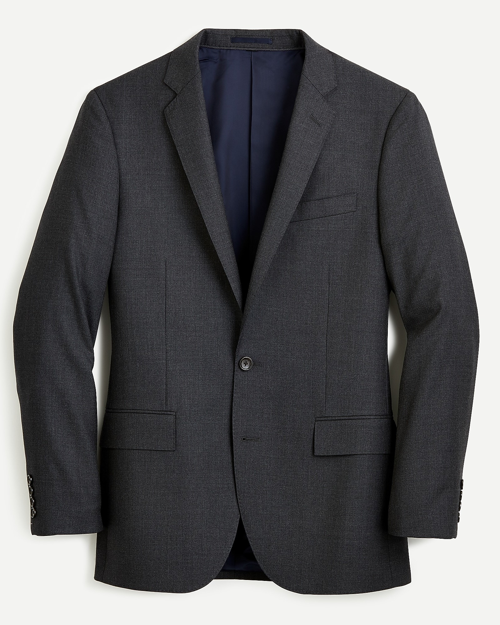 Ludlow Slim-fit Suit Jacket With Double Vent In American Wool For