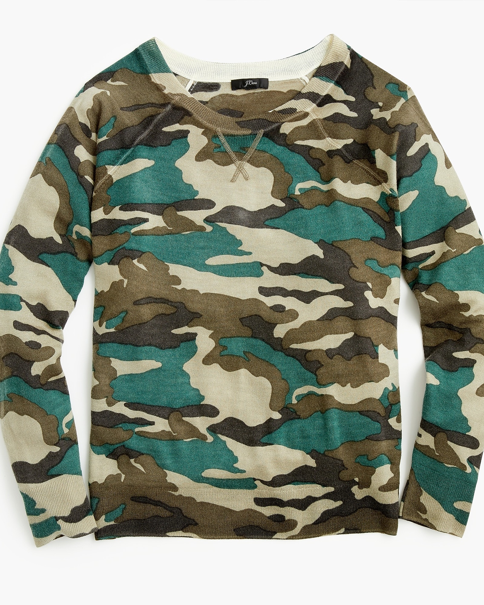 Sweatshirt Sweater In Camo For Women | J.Crew