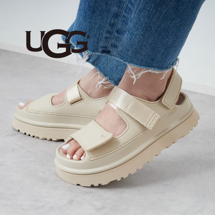 UGGの厚底サンダル、GoldenGlowのサイズ感やおすすめコーデを解説