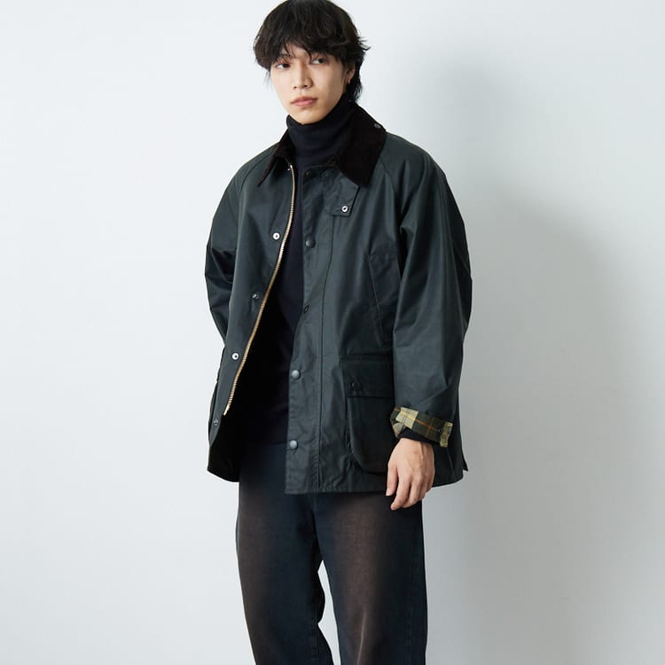 BARBOUR(バブアー)「トランスポート」のサイズ感・他モデルとの違いを