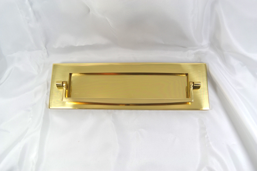 真鍮製 ノッカー付ポスト口 SH2103 PB｜ドア用 金具｜アンティーク