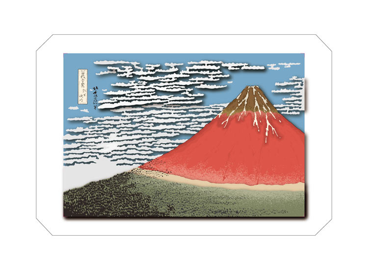 ENS-SA-C02 ペーパーシアター ペーパーシャドーアートプラス 葛飾北斎