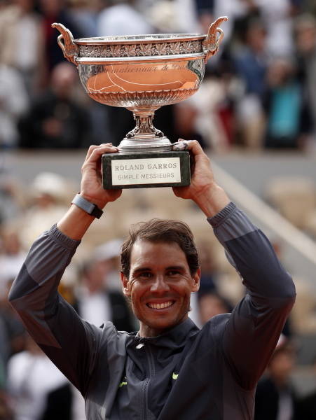 全仏オープンの男子シングルスで…：男子テニス ラファエル・ナダル