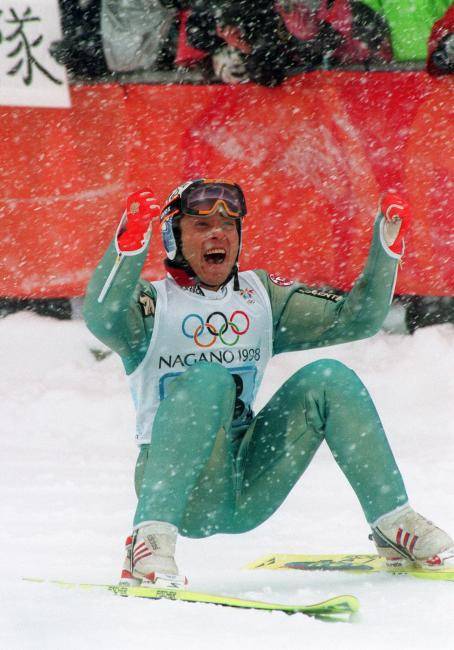 長野五輪のスキージャンプ団体。2回目のジャ…：スキー・ジャンプ団体