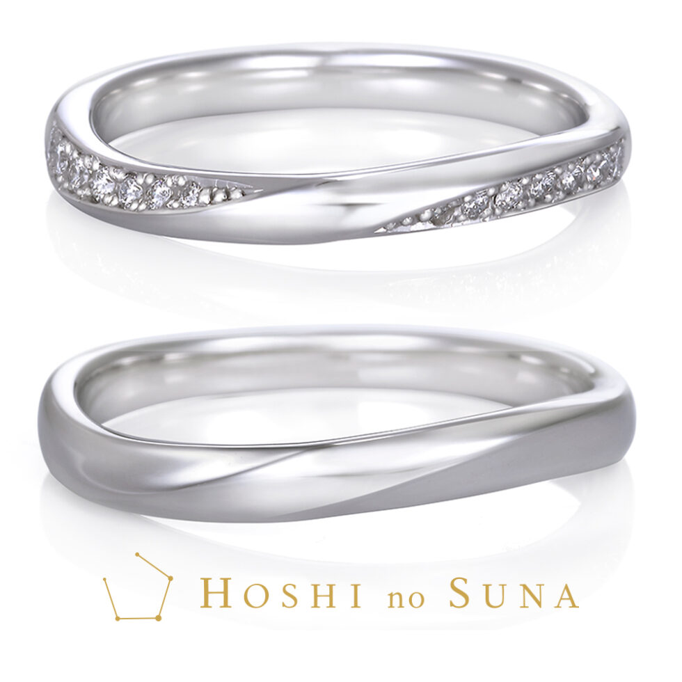 sadahelni☆ オーダージュエリー プラチナリング ウェーブデザイン