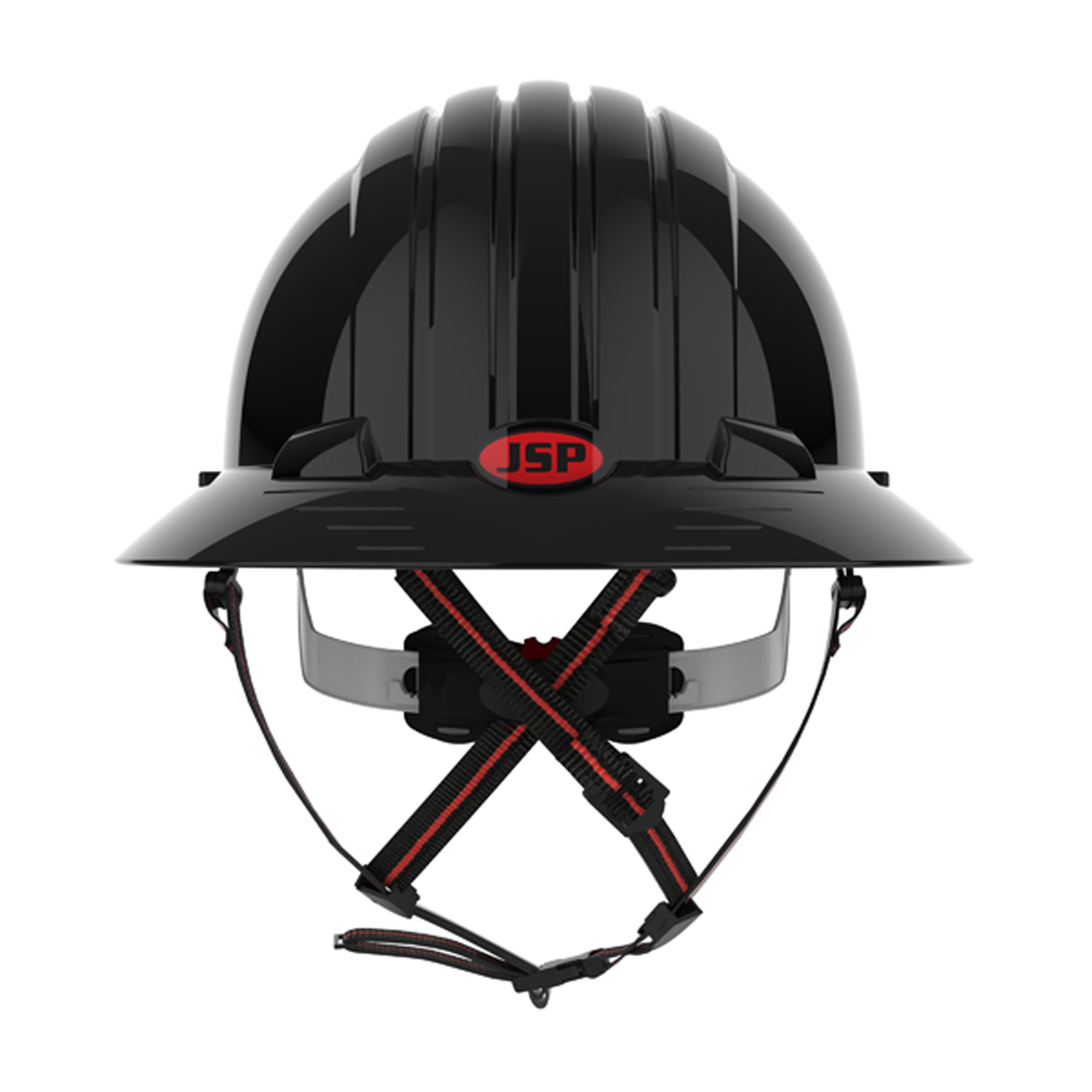EVO® 6161 Full Brim Ascend Climbing Helmet - Wheel Ratchet - Black