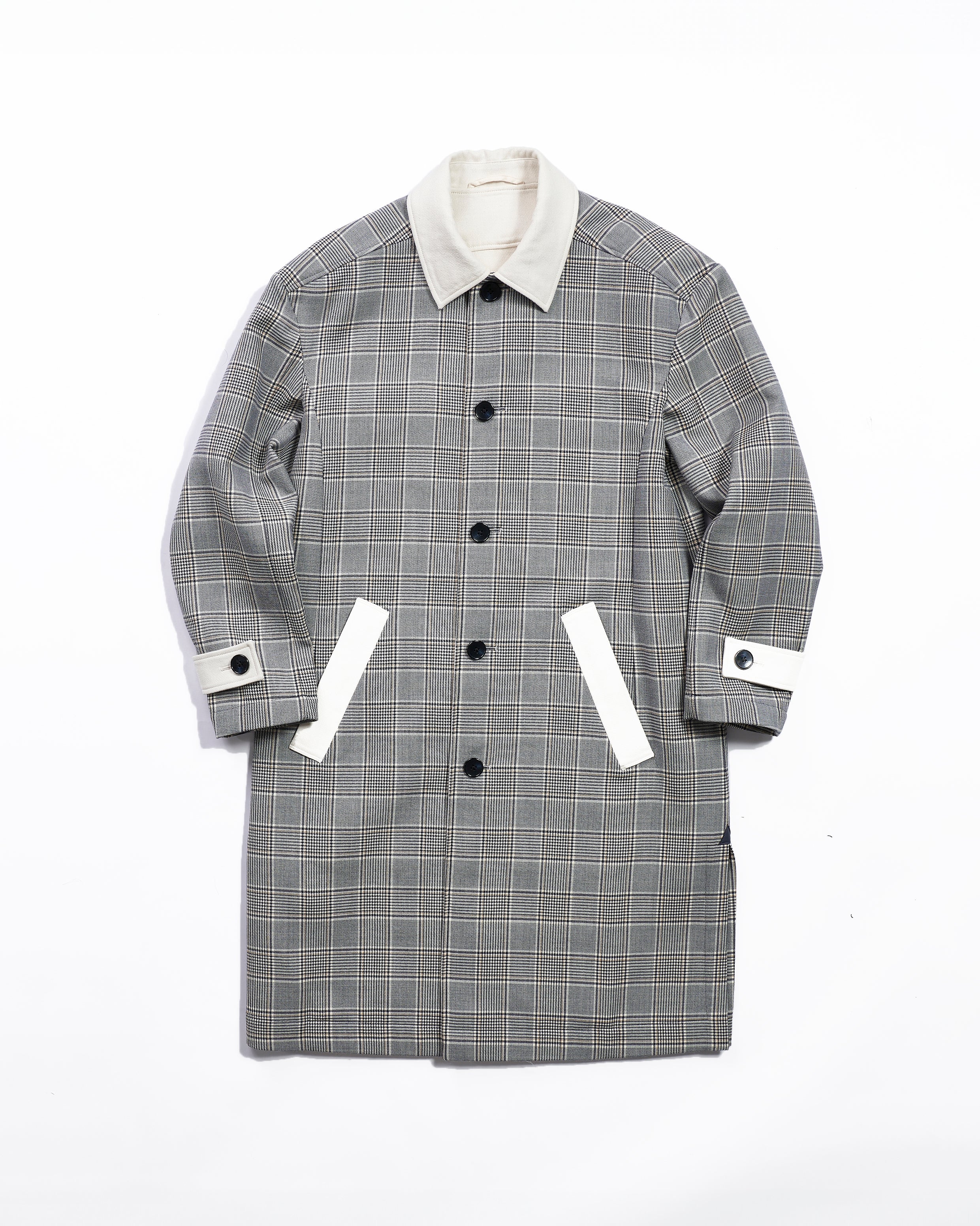 TAE ASHIDA Men's - グレンチェックダブルフェイスコート | ONLINE STORE