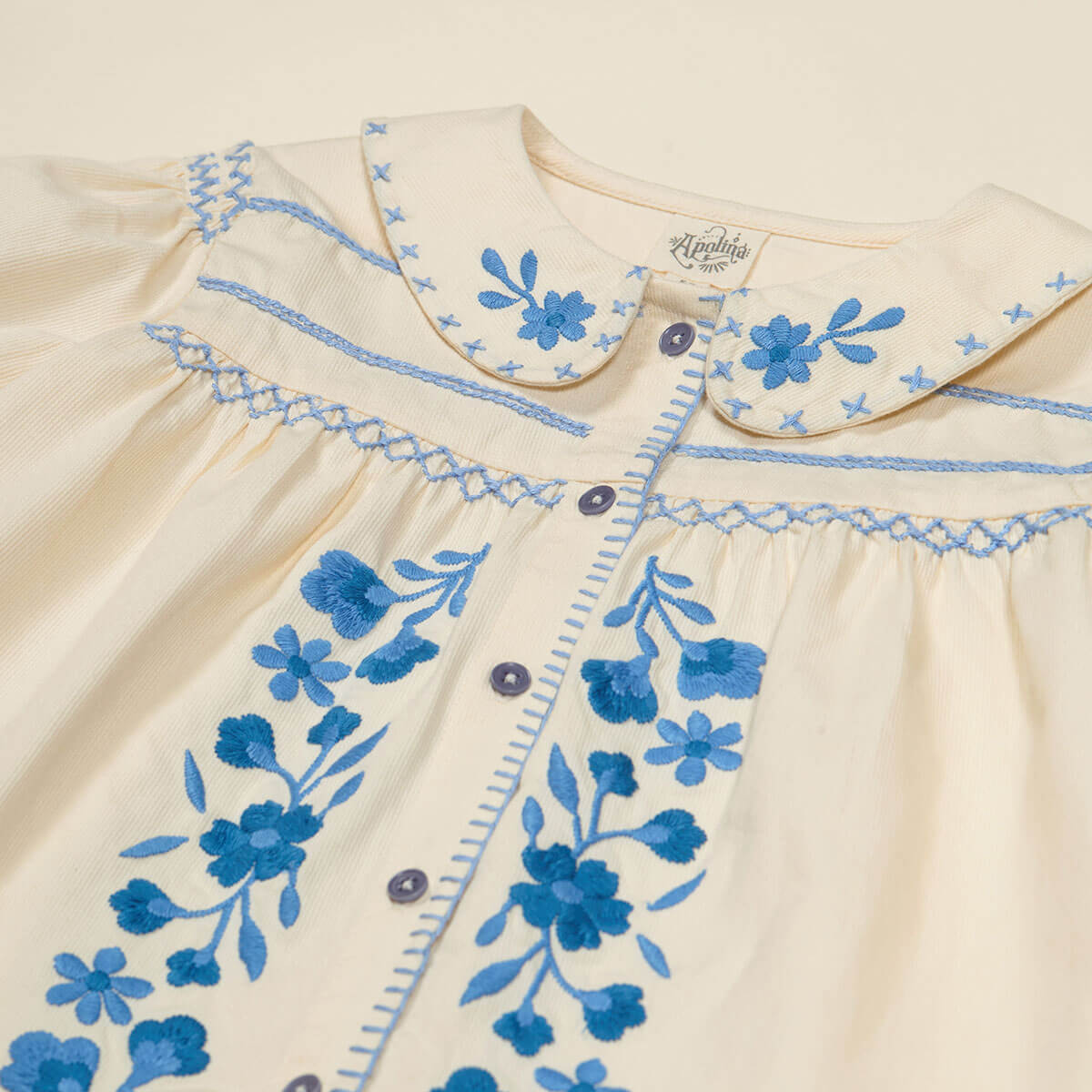 Heidi Blouse in Cream by Apolina – Junior Edition