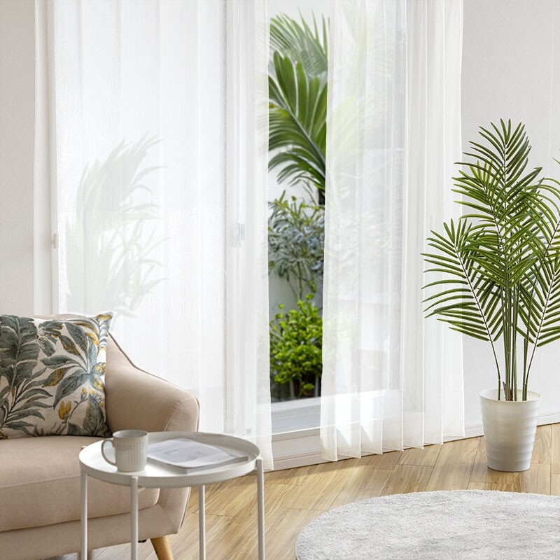 トリニティ レースカーテン JE-92875 ホワイト ｜ジャストカーテン