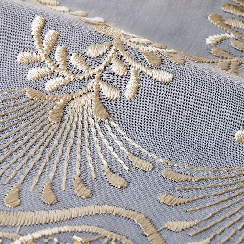 エレナ カフェカーテン JE-92587 ゴールド ｜ジャストカーテン