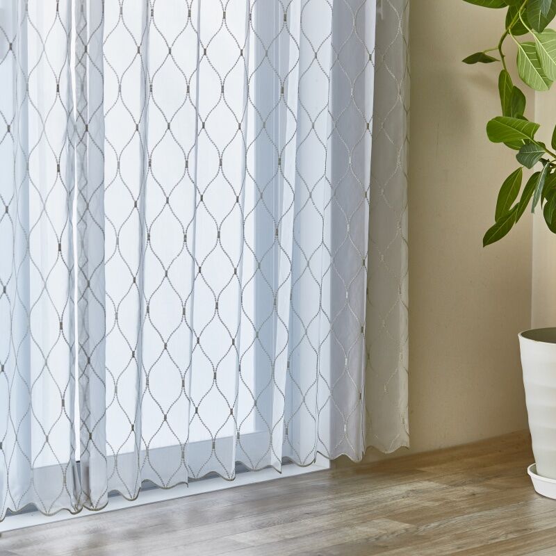 ぴょんこ レースカーテン エダ 8枚 ぴょんこ レースカーテン エダ 8枚