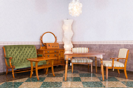 横浜ダニエル 丸テーブル サイド 60㎝ 机 クラッシック リビング