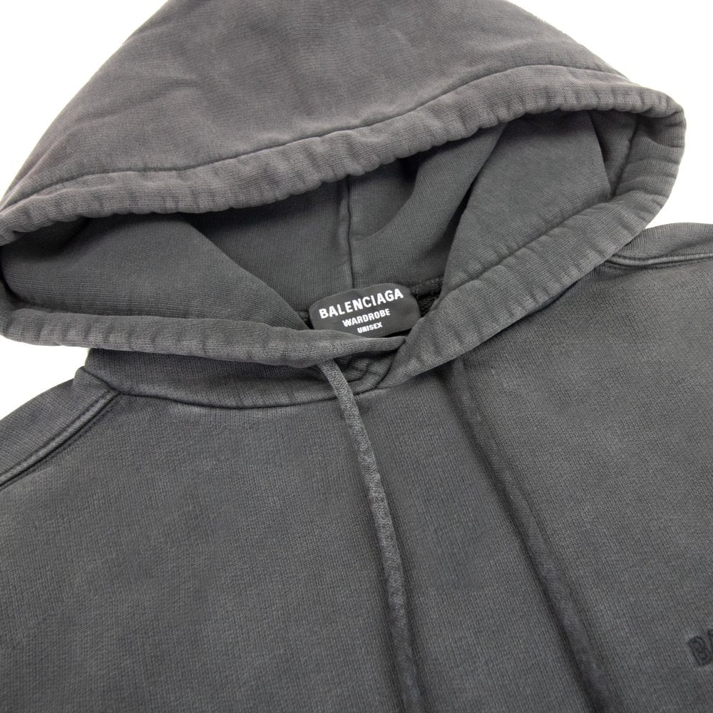 Balenciaga Dyed Pullover Hoody Dark Grey - MEN from Onu UK