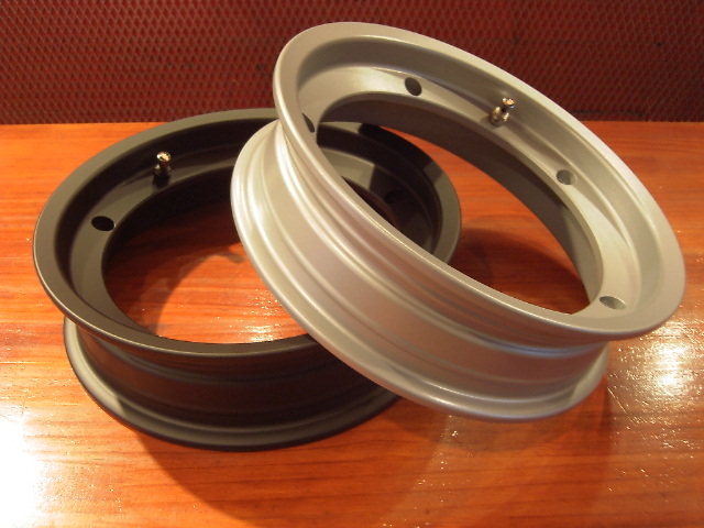 vespa px lmlスターデラックス用チューブレスアルミホイール2本セット ベスパ Vespa ベスパPX チューブレスアルミホイール 2.10-10インチ