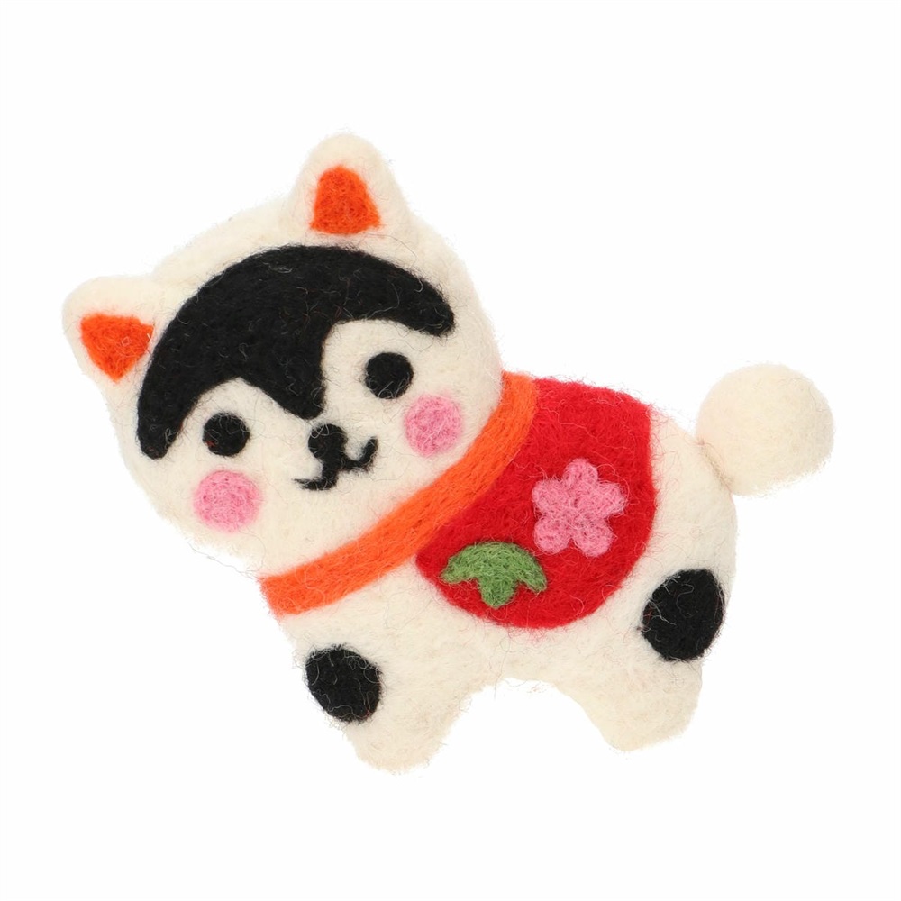 ネパールから届いたエシカルなフェルトこもの フェルトマスコット 日本