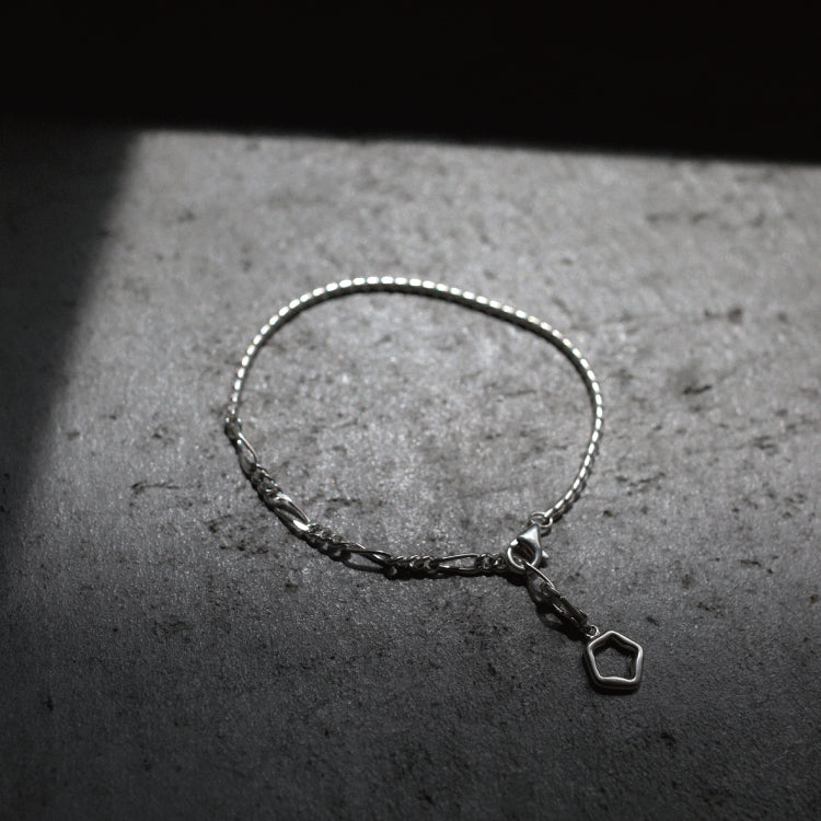 シェードコンビチェーンブレスレット SV-S-