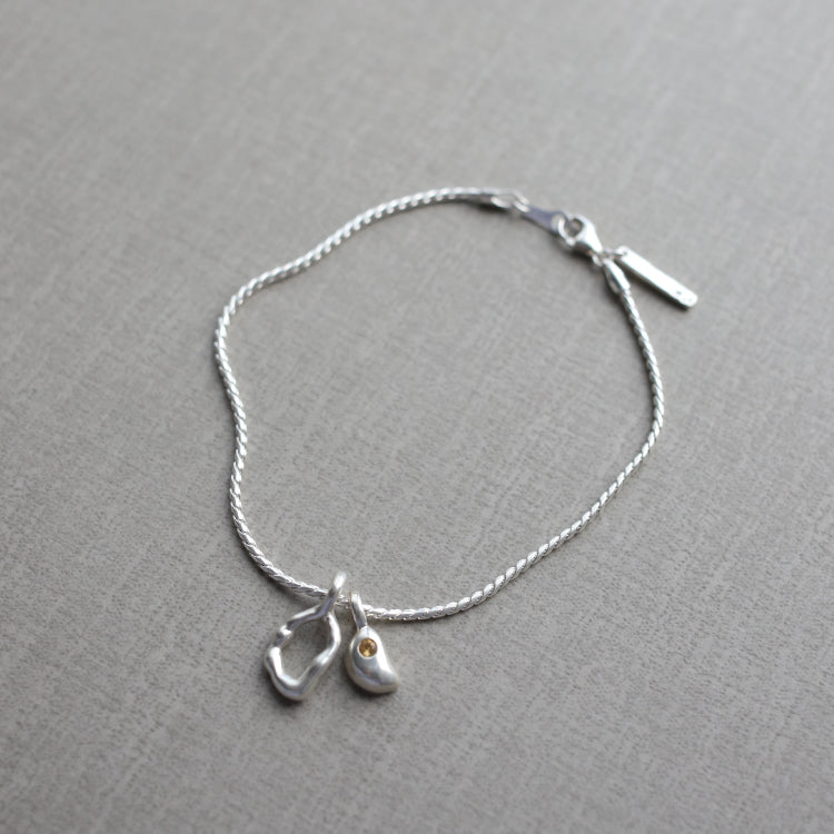 ツイストチェーンブレスレット SV