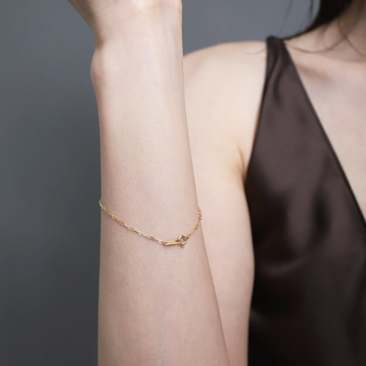 K18 グリームチェーンブレスレット