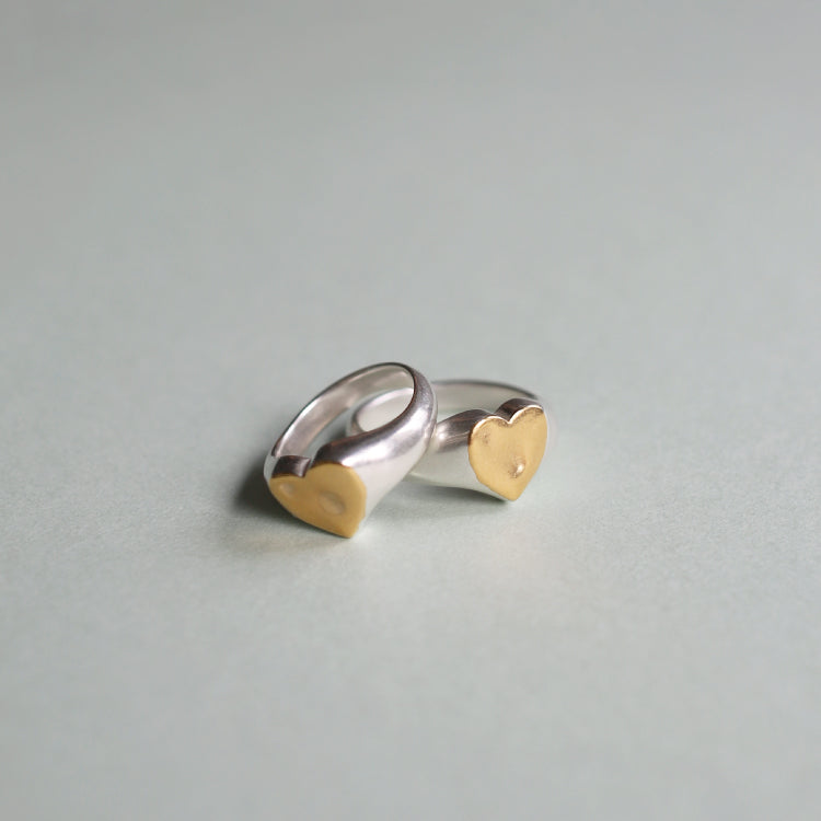 ハートシグネットリング MIX (3~7号)