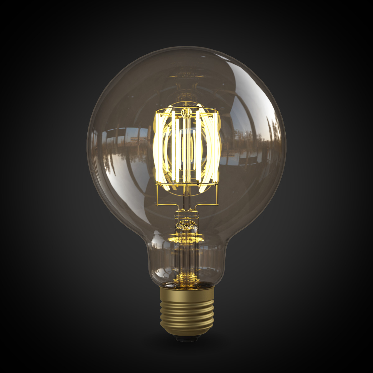 フィラメントLED電球「Siphon」 Ball95 LDF45D ボール95 Only One