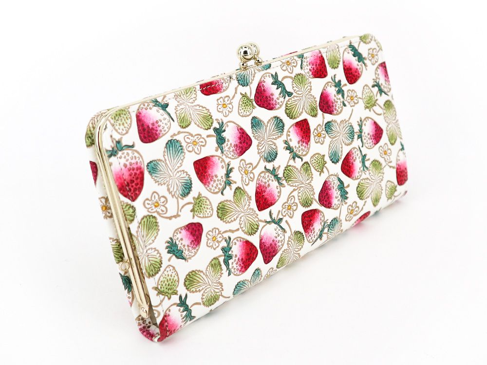 完売【予約限定】いちご がま口長財布［t］