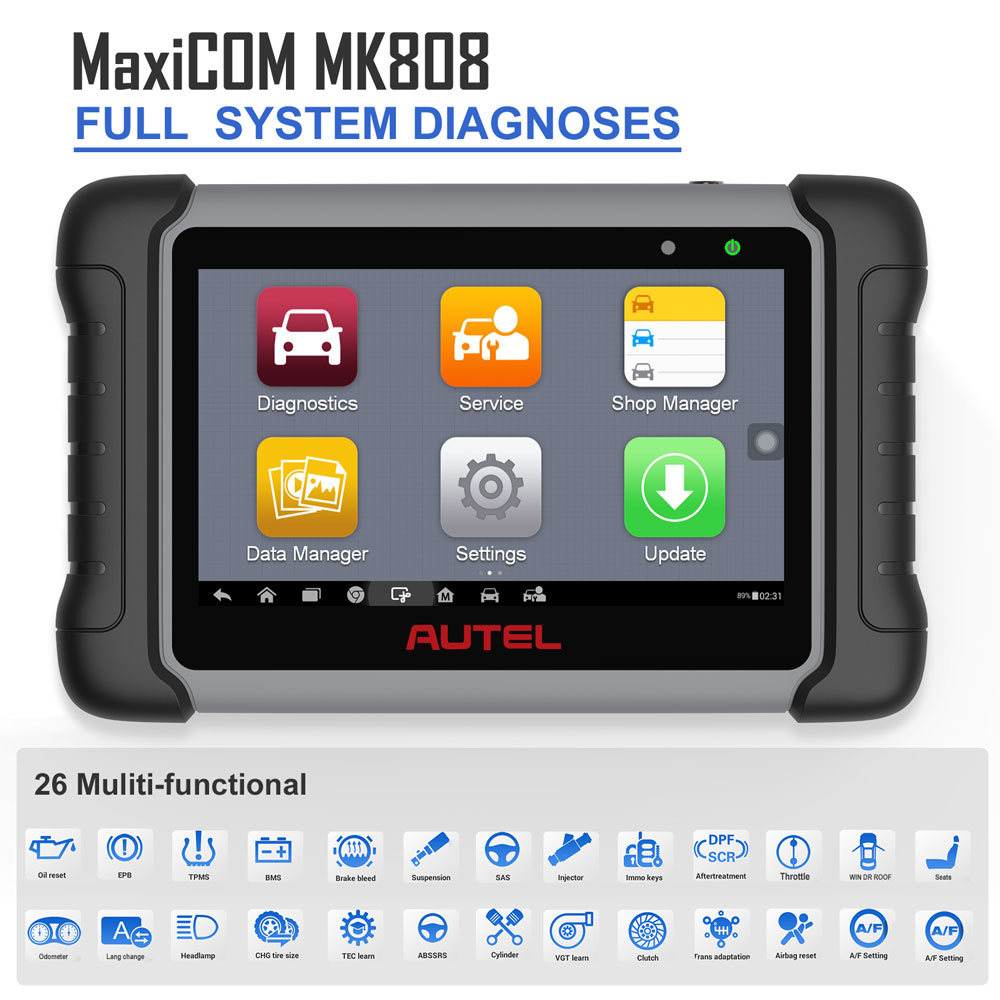 Autel MaxiCOM MK808 Diagnostic Tool Swift Diagnosis Functions of