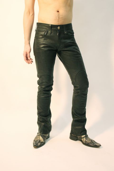 オイルヌバック レザーパンツ ロックファッション・バイカー