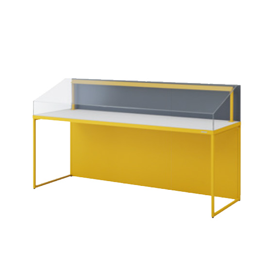 B2B8KF-ZH13 オカムラ ノンエアタイト式透明アクリルショーケース 幅